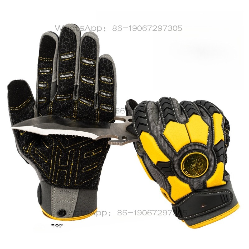 Cut Resistant Glove - 절단 방지 PVC 소재, 내마모성 TPR