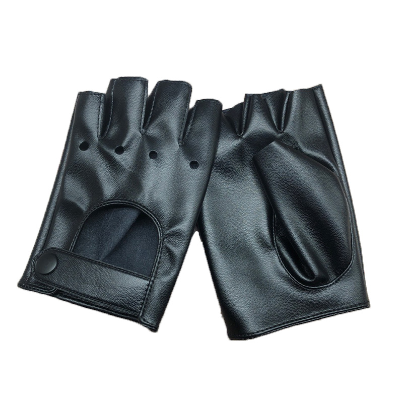 Leather Driving Glove - 여성 펑크 나이트 클럽 힙합 쇼