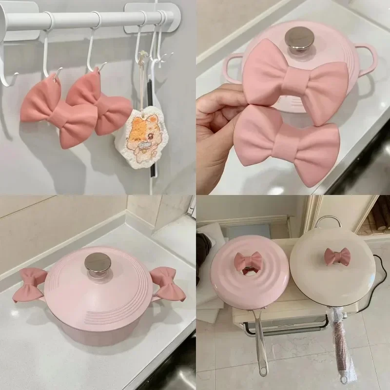Oven Mitt Silicone - 2개 세트 실리콘 오븐 장갑, 창의적인