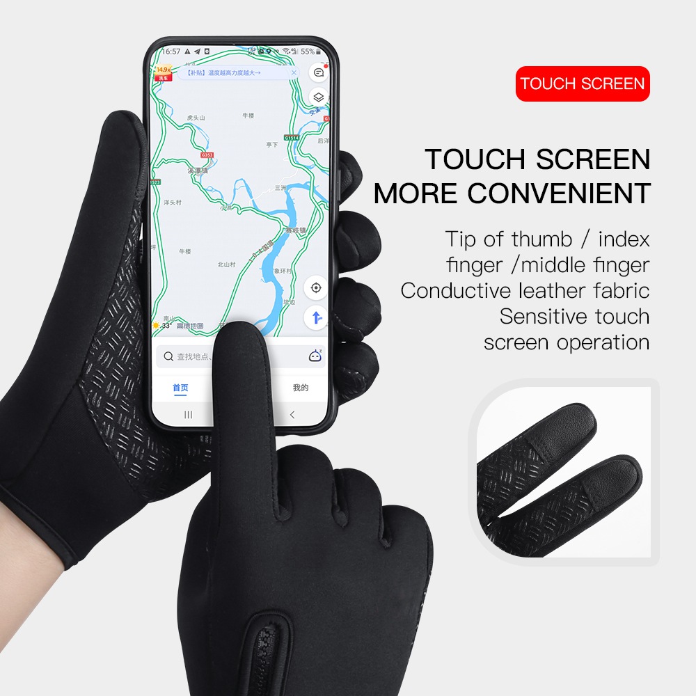 남성용 따뜻한 사이클링 장갑, 야외 스포츠 러닝 자전거 - Ski Glove Waterproof 리뷰 및 가격