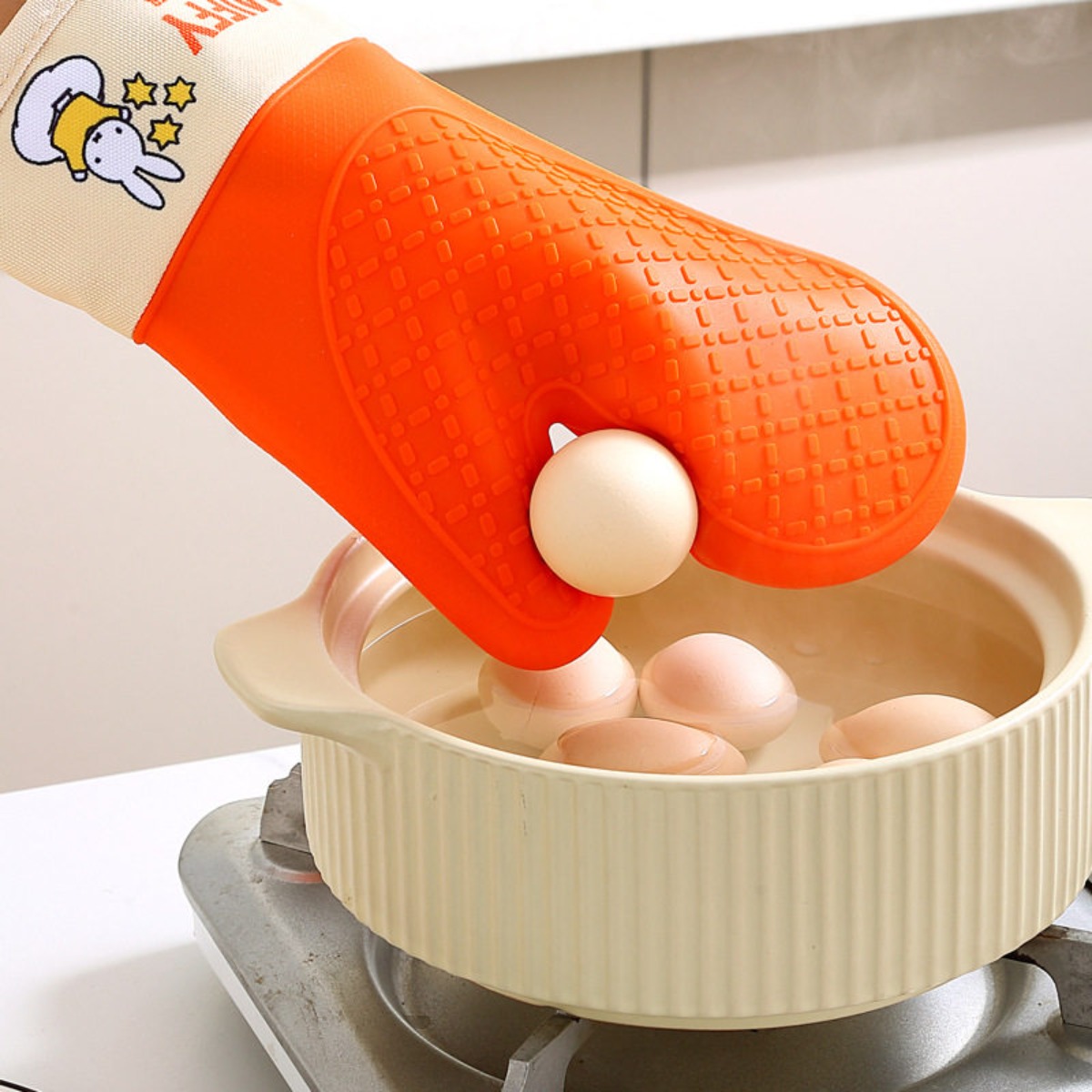귀여운 미피 토끼 모양의 실리콘 소재 내열 장갑, 두꺼 - Oven Mitt Silicone 리뷰 및 가격