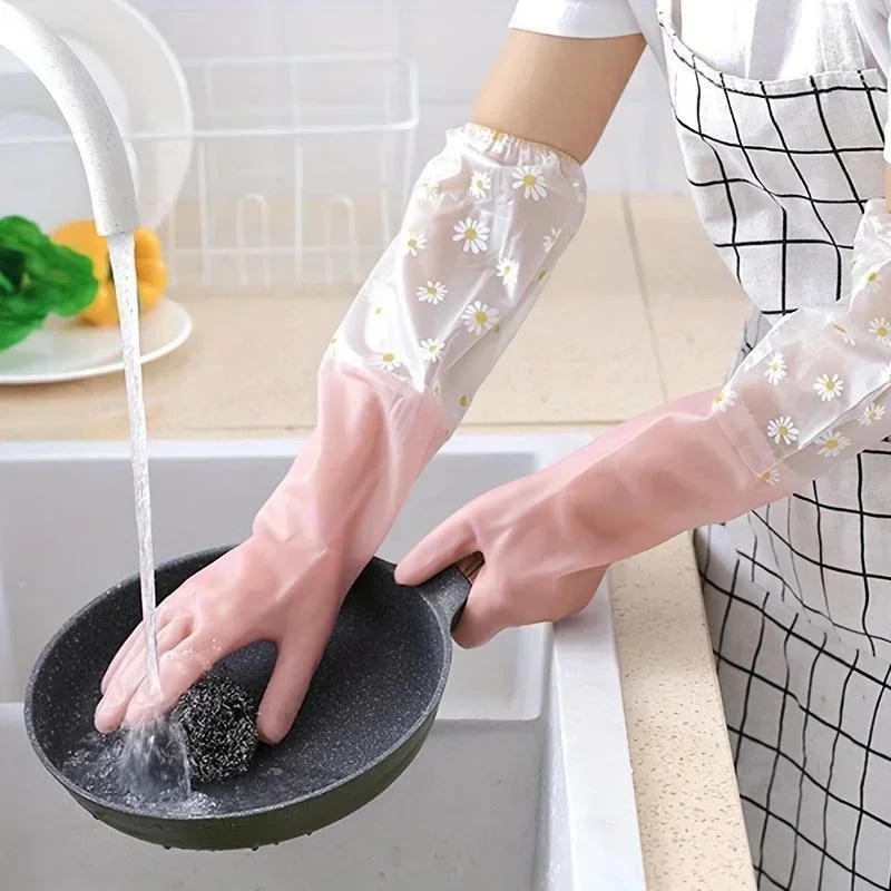 가정용 긴팔 고무장갑 설거지 장갑 주방 오븐 애완동물  - Dish Glove Rubber 리뷰 및 가격