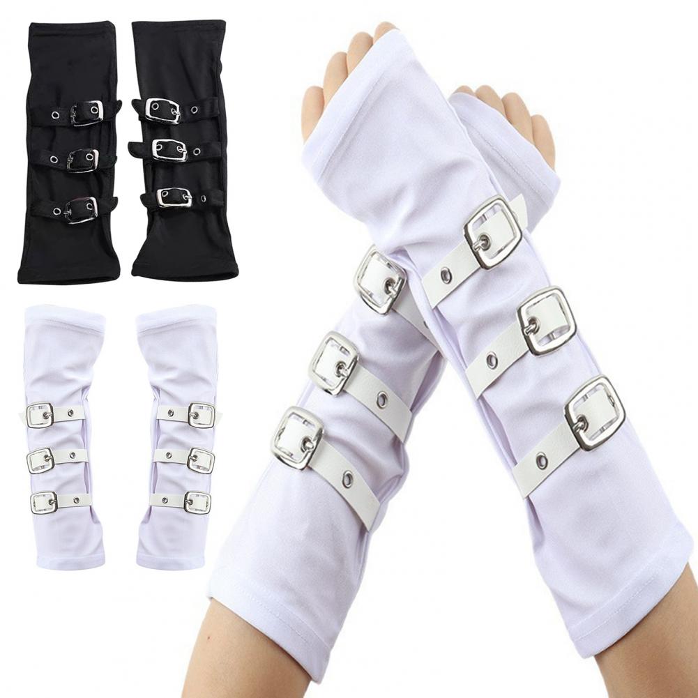 고스 암 워머 핑거리스 장갑 여성용 펑크 메탈 버클 암 - Fingerless Glove Knit 리뷰 및 가격