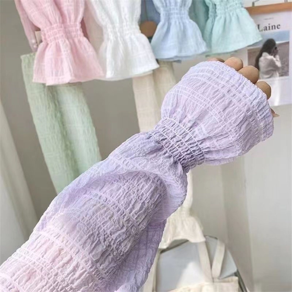 여름 야외용 레이스 메쉬 자외선 차단 슬리브, 솔리드  - Fingerless Glove Knit 리뷰 및 가격