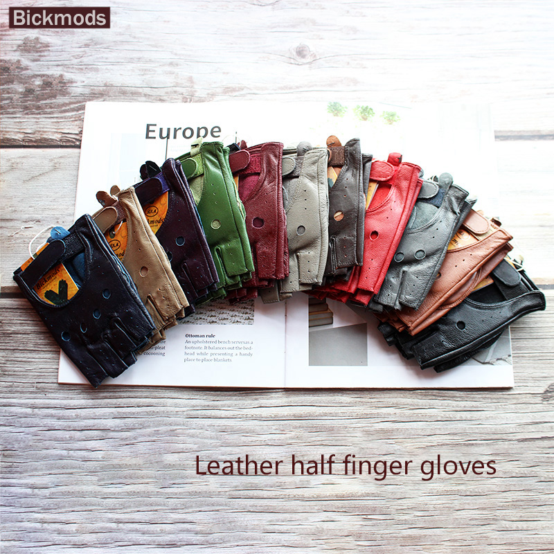 여성용 양가죽 하프 핑거 장갑, 싱글 레이어 안감 없는 - Leather Driving Glove 리뷰 및 가격
