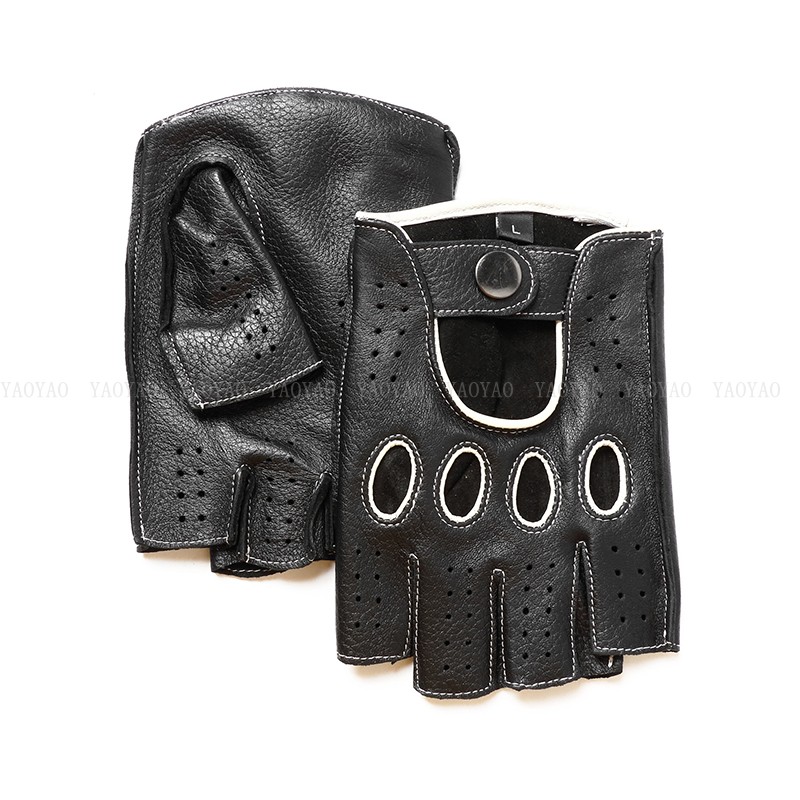 최고 품질의 진짜 순수 가죽 장갑 남성 반 손가락 얇은 - Workout Glove Gym 리뷰 및 가격