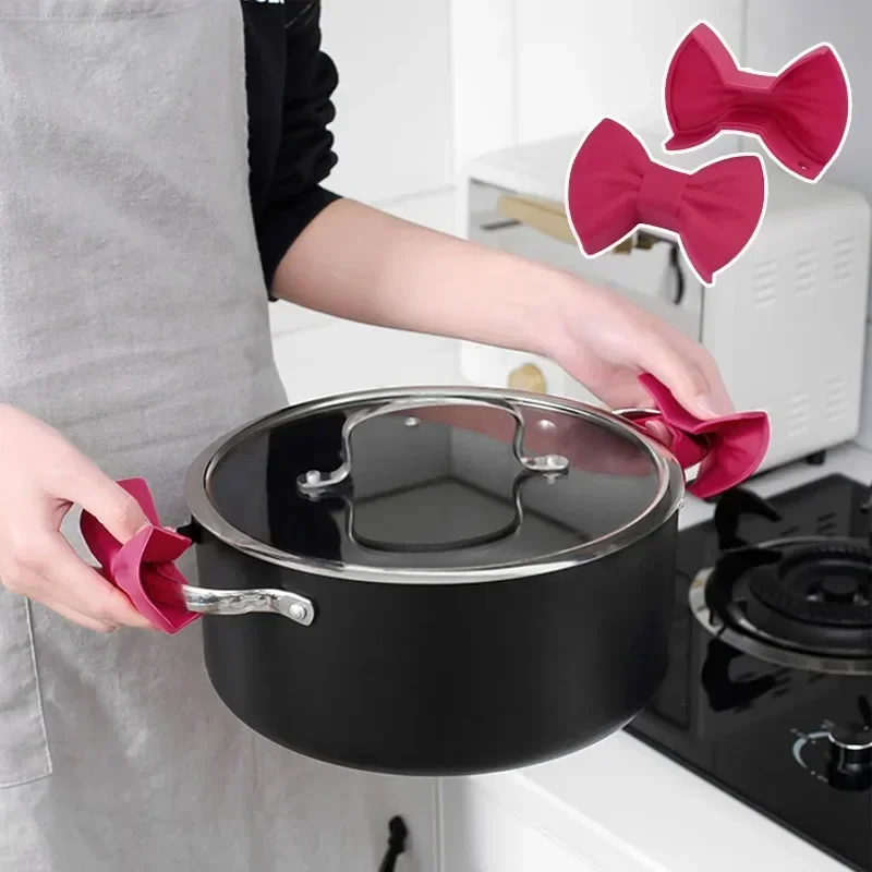 2개 세트 실리콘 오븐 장갑, 창의적인 활 모양의 내열 - Oven Mitt Silicone 리뷰 및 가격