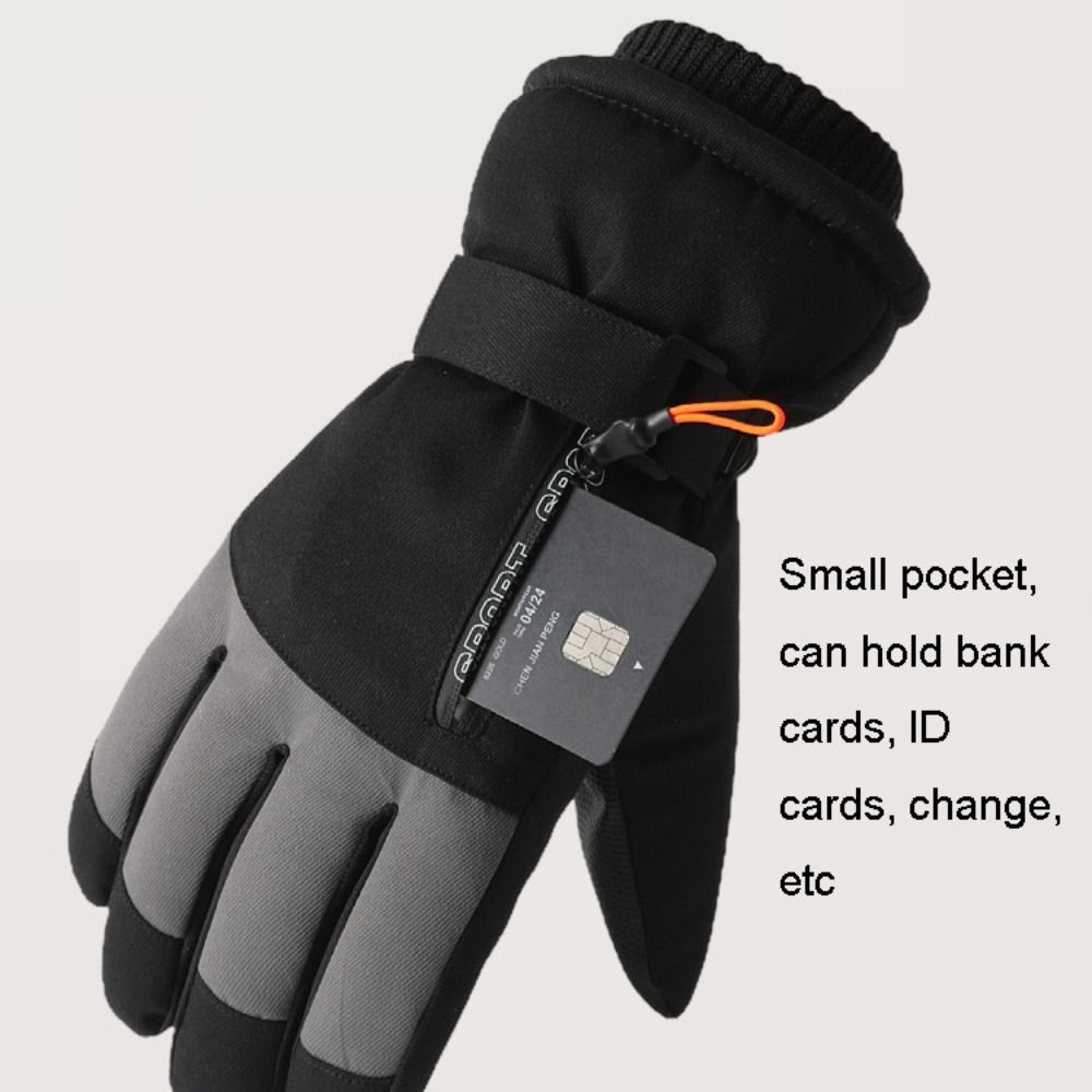 방풍 겨울 따뜻한 장갑 터치 스크린 두꺼운 스노우보드  - Ski Glove Waterproof 리뷰 및 가격
