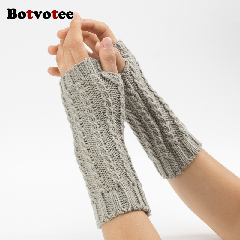 보트보티 Y2K 하프 핑거 겨울 장갑 여성용 겨울 부드 - Fingerless Glove Knit 리뷰 및 가격