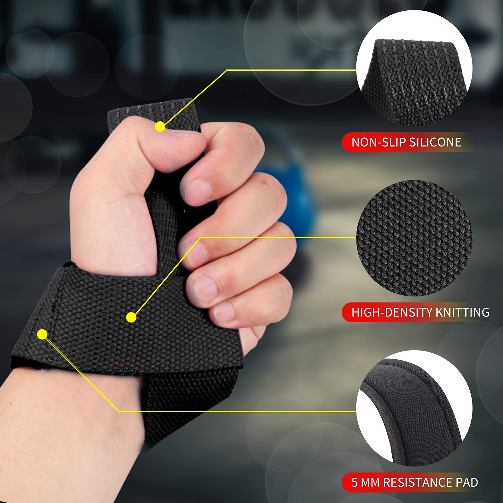 2개입 헬스 리프팅 스트랩 피트니스 장갑 미끄럼 방지  - Workout Glove Gym 리뷰 및 가격